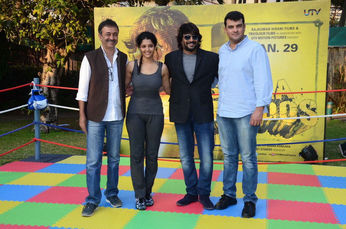 Rajkumar Hirani, Ritika Singh, R Madhavan and Sidharth Roy Kapur