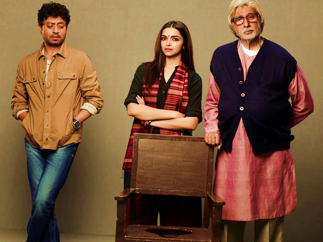Irrfan, Deepika Padukone and Amitabh Bachchan in Piku