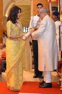 Priyanka Chopra received the Padma Shri. Image Courtesy: Facebook