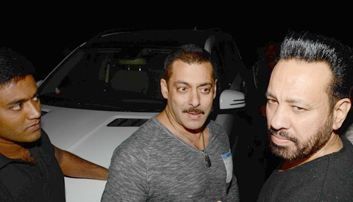 Salman Khan with his bodyguard