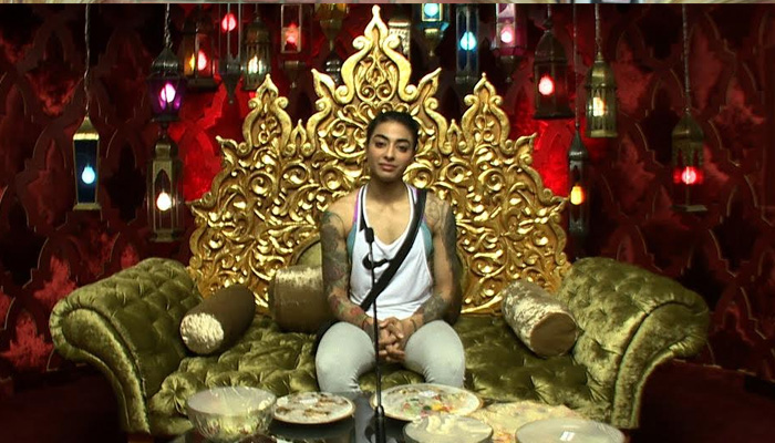 Bani inside the confession room