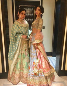 Sridevi with daughter Khushi at the wedding