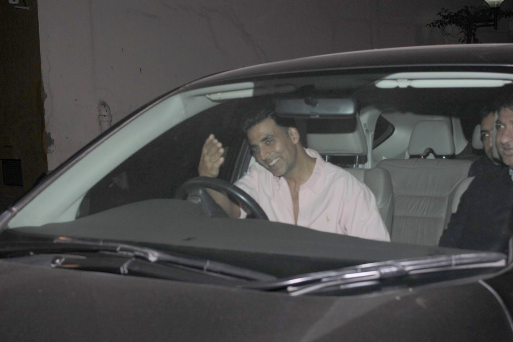 Akshay Kumar arrives for the special screening of Airlift