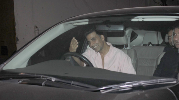 Akshay Kumar arrives for the special screening of Airlift