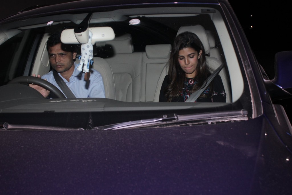 Nimrat Kaur arrives for the special screening of Airlift