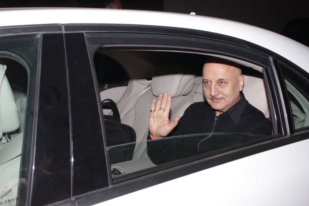 Anupam Kher arrives for the special screening of Airlift