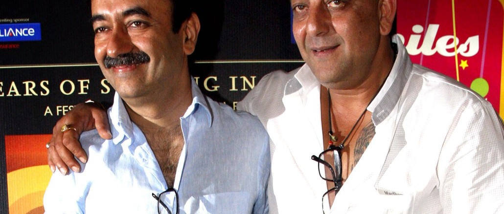 Rajkumar Hirani and Sanjay Dutt in happier times