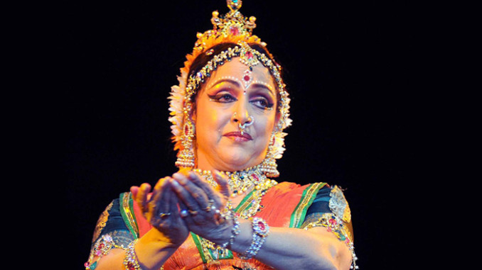 Hema Malini performing at a function