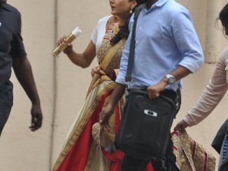 Preity Zinta snapped during an AD shoot