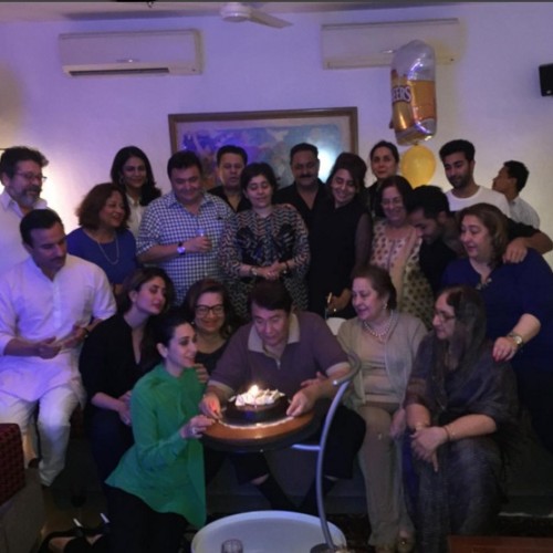 Kapoor family gathers for Randhir Kapoor’s 69th birthday celebrations. Image Courtesy: Instagram