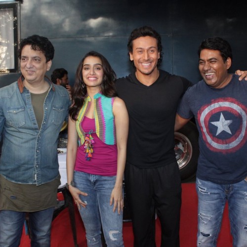 Sajid Nadiadwala, Shraddha Kapoor, Tiger Shroff and director Sabbir Khan