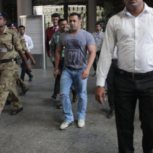 Salman Khan snapped at the airport