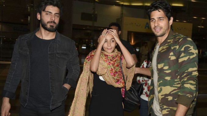 Fawad Khan, Alia Bhatt, Sidharth Malhotra return from Chandigarh