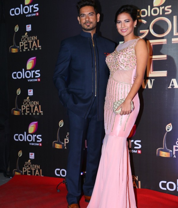 Keith Sequeira and Rochelle Maria Rao at Colors Golden Petal Award