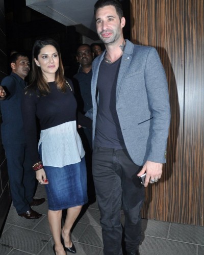 Sunny Leone and Daniel Weber