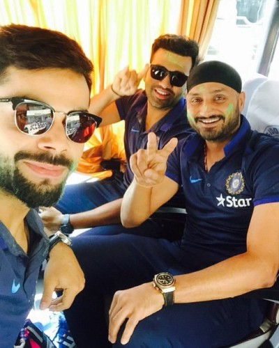 Virat Kohli, Harbhajan Singh