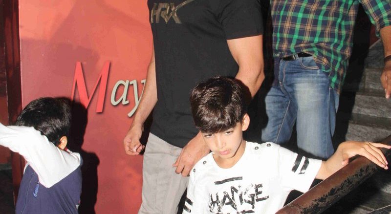 Hrithik Roshan with Hridhaan and Hrehaan