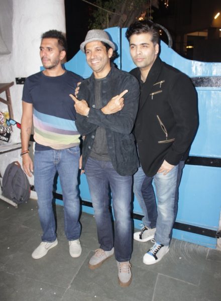 Riteish Sidhwani, Farhan Akhtar, Karan Johar