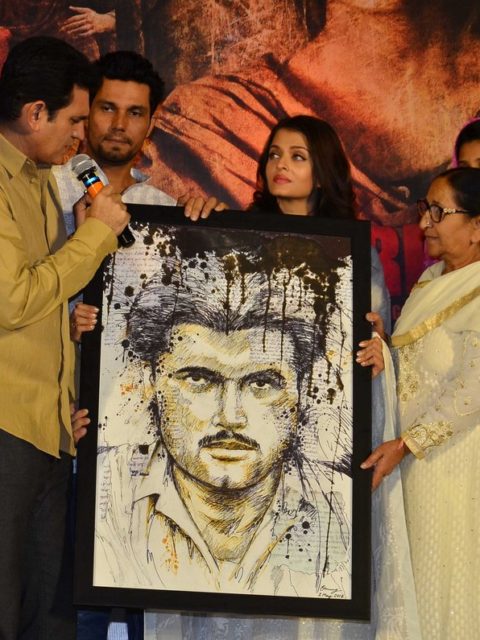 A painting of Sarabjit Singh gifted to his family