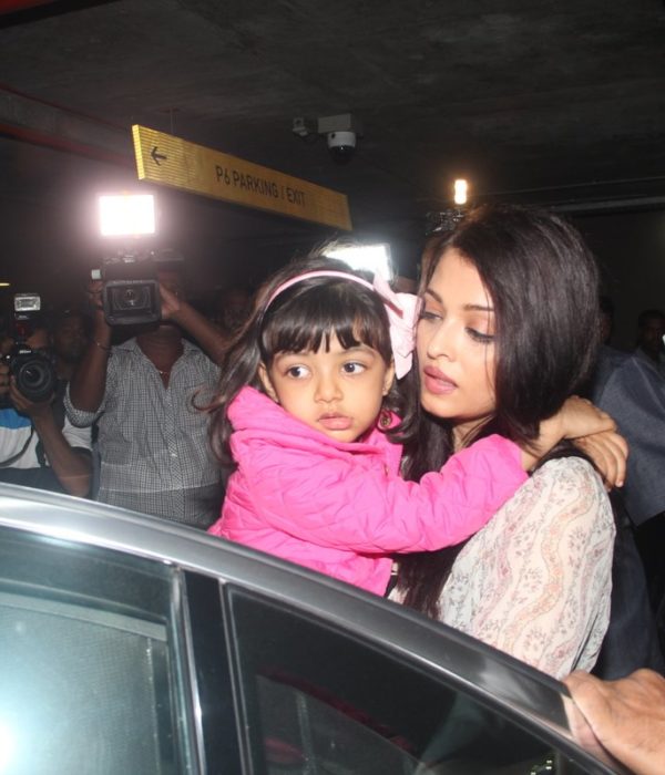 Aaradhya, Aishwarya Bachchan return from Cannes