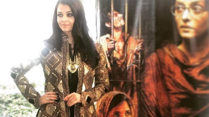 Aishwarya at Sarbjit press conference in Cannes. Image Courtesy: Instagram