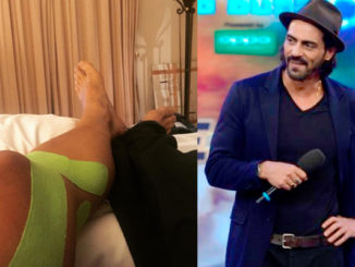 Arjun Rampal posted a photograph of his knee injury