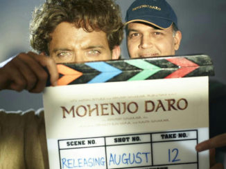 Hrithik Roshan, Ashutosh Gowariker on the sets of Mohenjo Daro