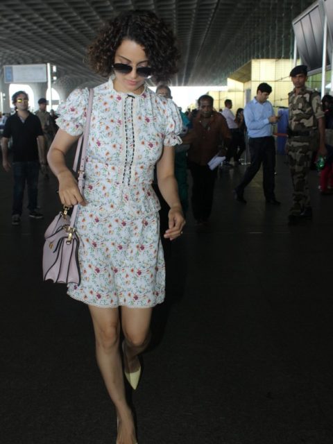 Kangana Ranaut clicked at the airport