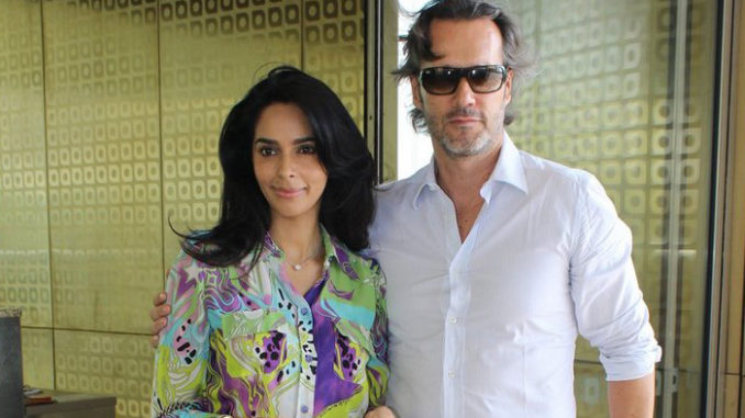Mallika Sherawat with Cyrille Auxenfans