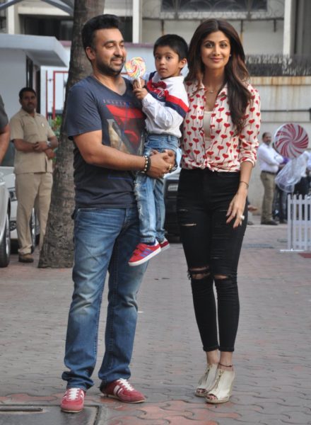 Raj, Viaan, Shilpa Shetty Kundra