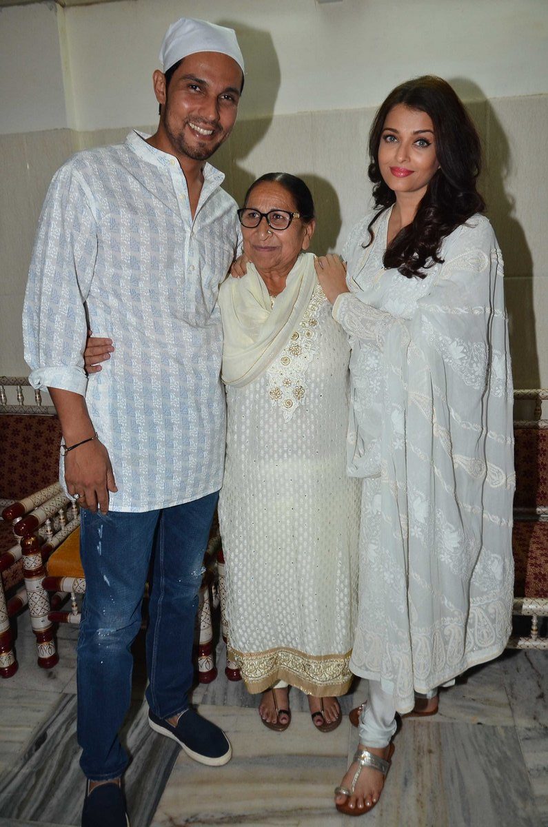 Randeep Hooda, Dalbir Kaur, Aishwarya Rai Bachchan