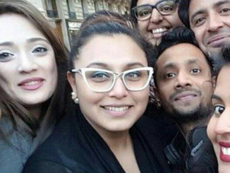 Rani Mukerji clicked with fans in Paris. Image Courtesy: Twitter