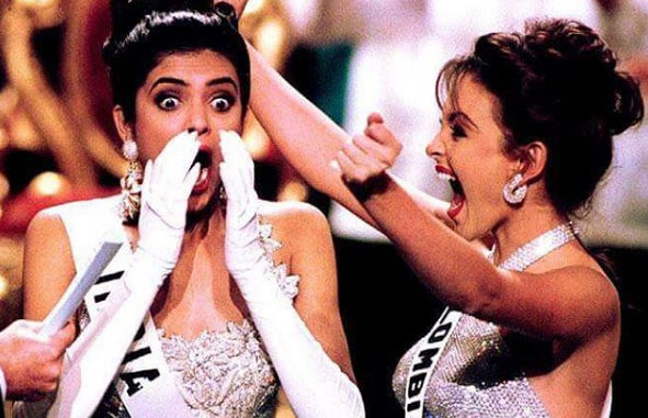 Sushmita Sen announced Miss Universe in 1994