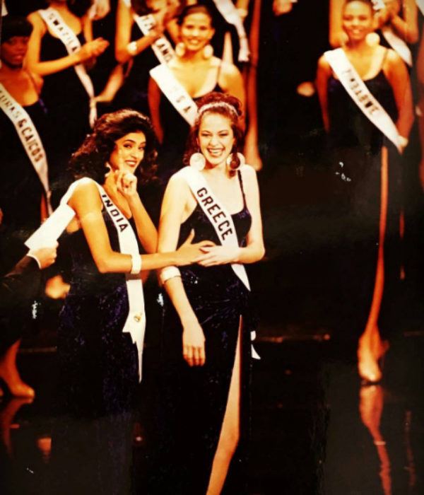 Sushmita Sen at the Miss Universe pageant