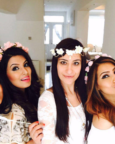 Geeta Basra with her girl gang at her baby shower