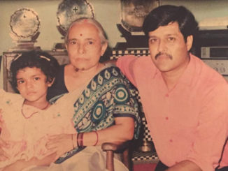 Priyanka Chopra with her Nani and father. Image Courtesy: Instagram