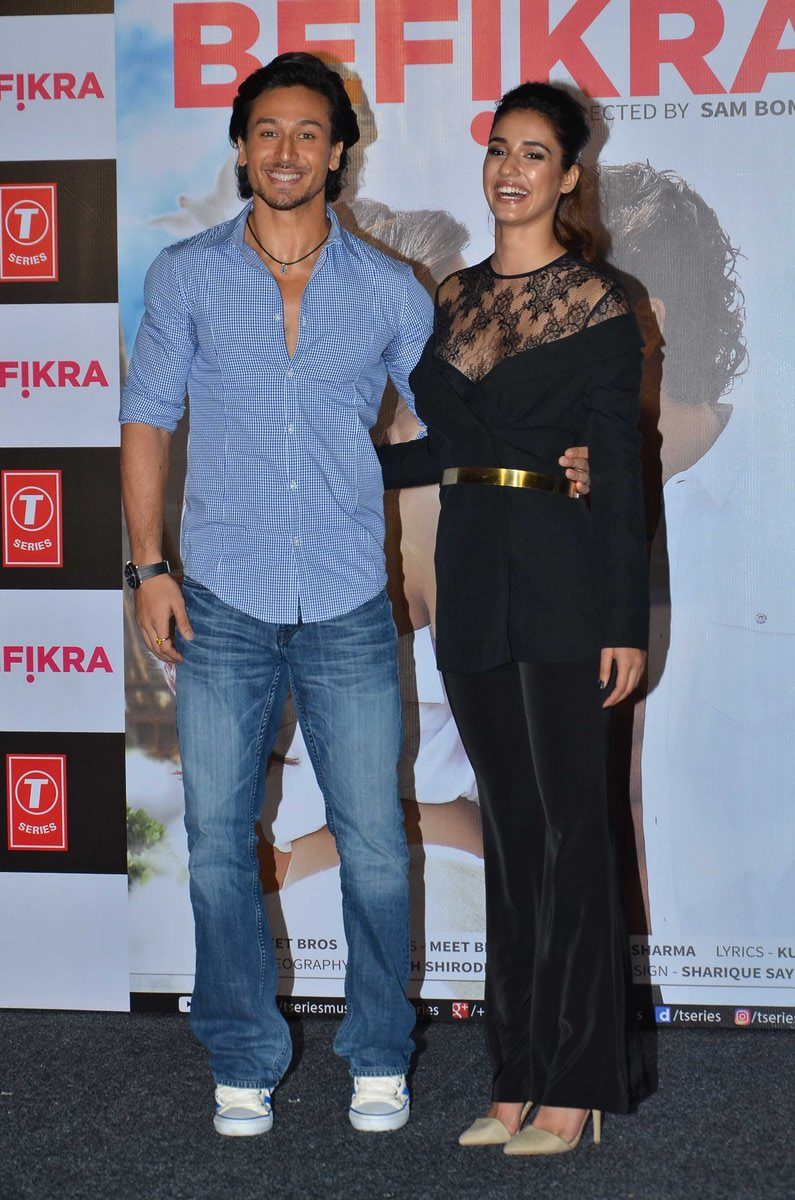 Tiger Shroff, Disha Patani at the launch of Befikra