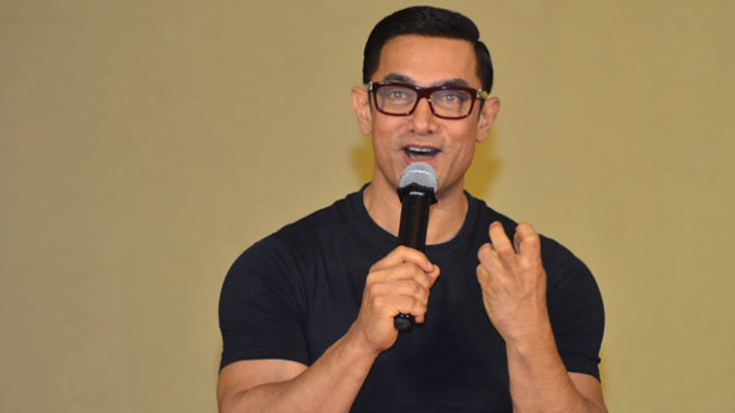 Aamir Khan at Dangal poster launch