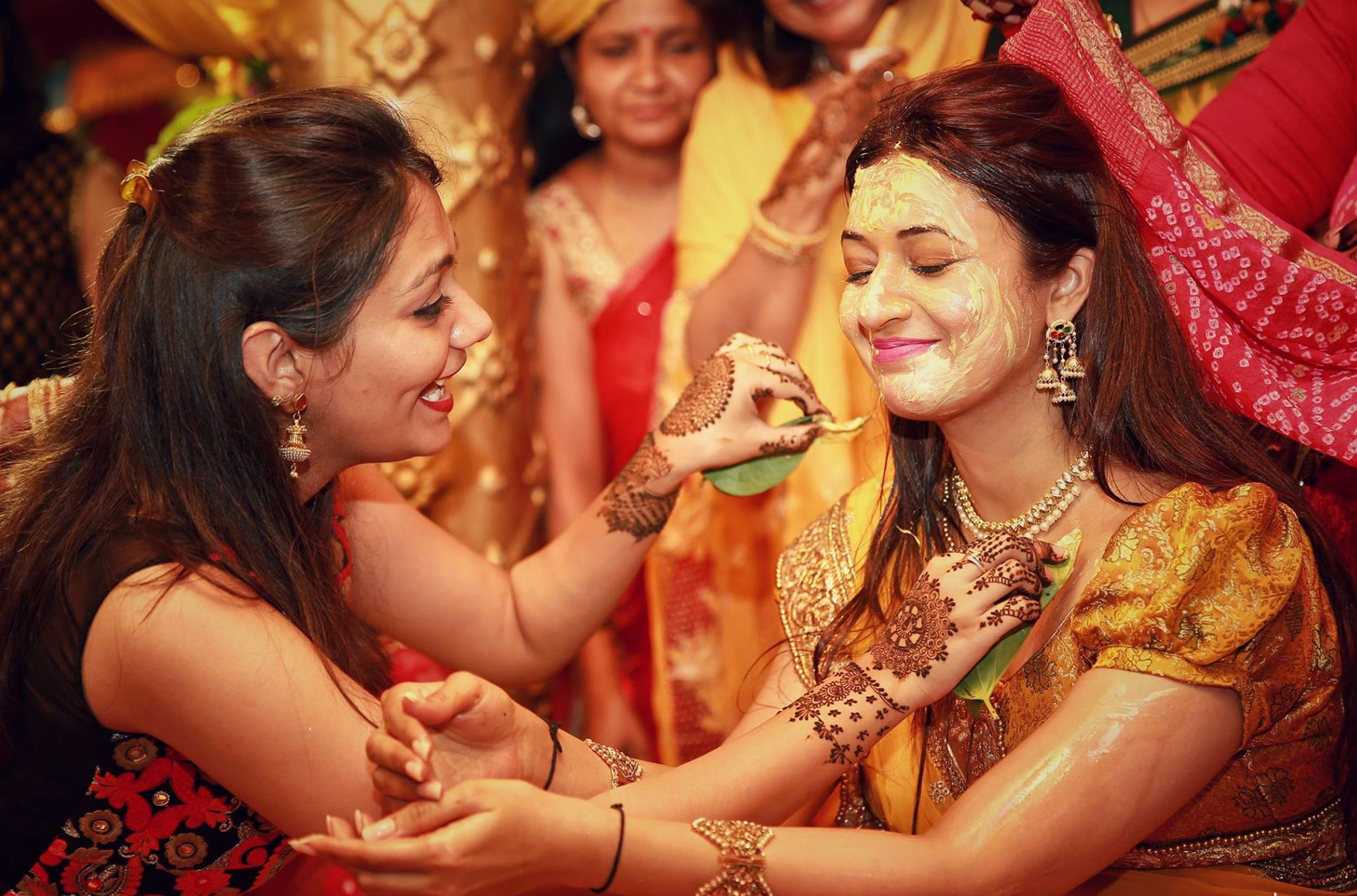 Bride-to-be Divyanka Tripathi looks stunning at her haldi and mehendi  ceremony