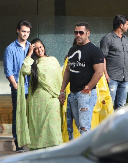 Arpita Khan Sharma, Salman Khan, Aayush Sharma