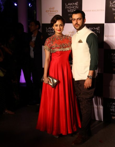 Dia Mirza, Sahil Sangha at Lakme Fashion Week 2016