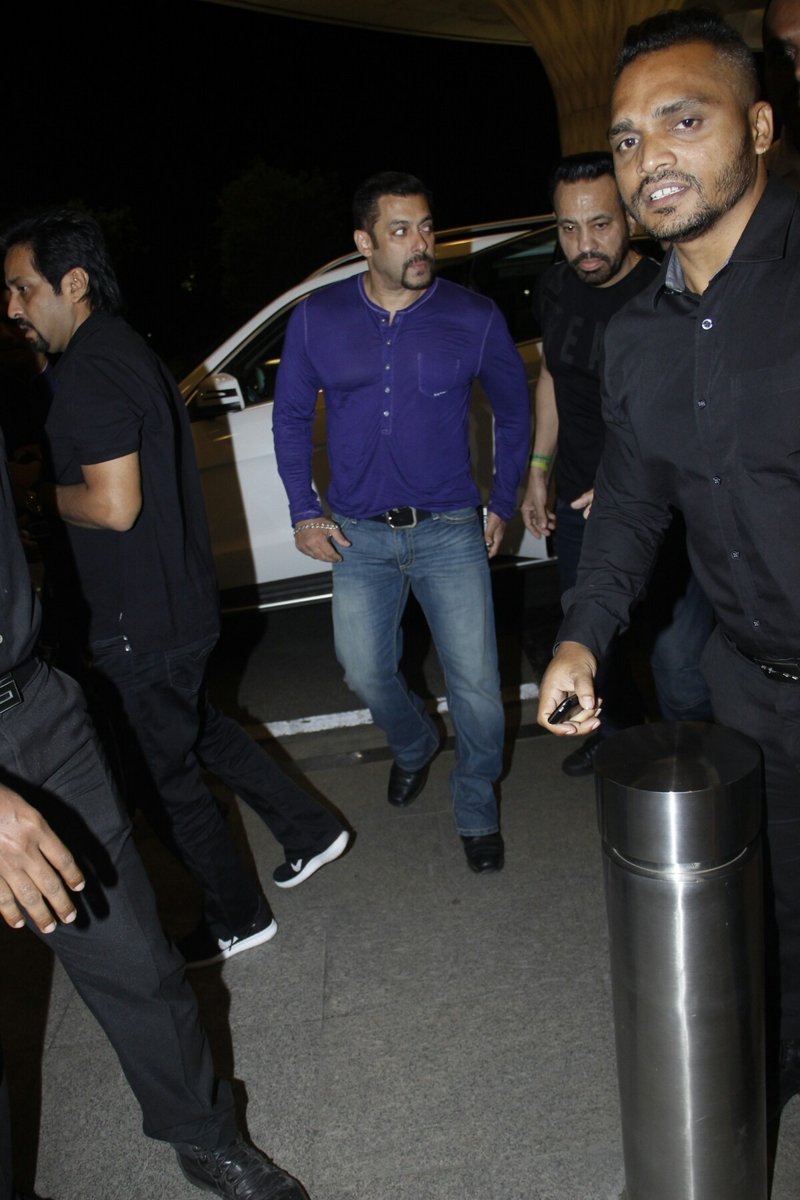 Salman Khan Spotted At The Airport Departs For Dubai