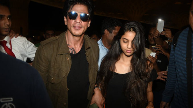 Shah Rukh Khan departs for US with daughter Suhana