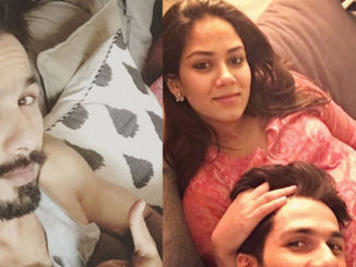Shahid Kapoor with pregnant Mira Rajput. Image Courtesy; Instagram