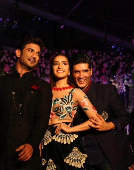 Sushant Singh Rajput, Shraddha Kapoor, Manish Malhotra at Lakme Fashion Week 2016