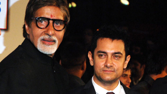 Amitabh Bachchan and Aamir Khan at an earlier event