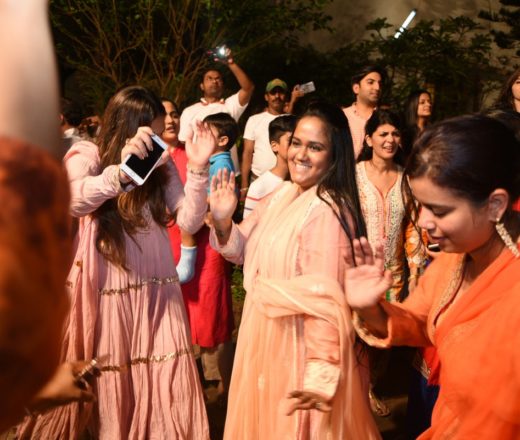 Arpita Khan Sharma dances during Salman Khan’s Ganpati visarjan