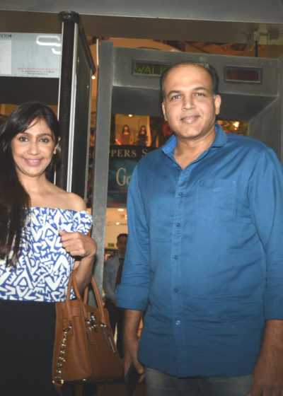 Ashutosh Gowariekr with wife at the special screening of Baar Baar Dekho