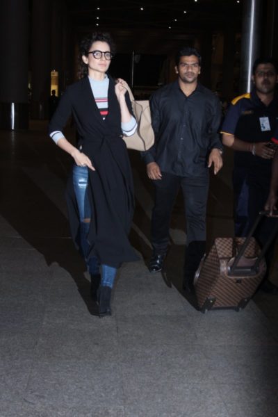 Kangana Ranaut returns from US trip, after shooting for Simran