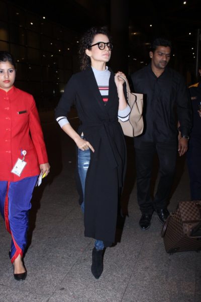 Kangana Ranaut returns from US trip, after shooting for Simran